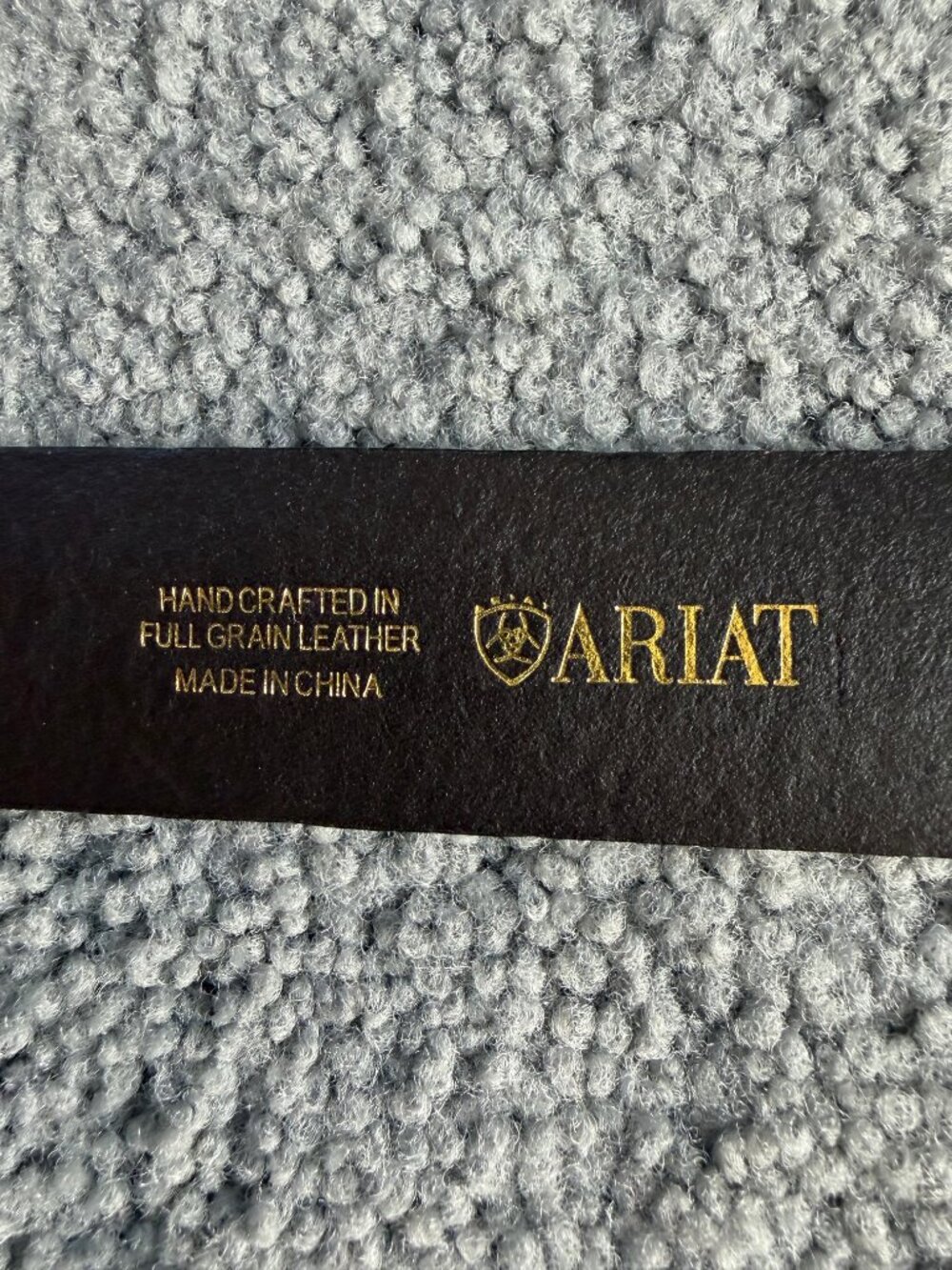 Ariat Men’s Grip Strip Tan Full Grain Leather Belt Size 34 Model 730011 - Picture 9 of 10